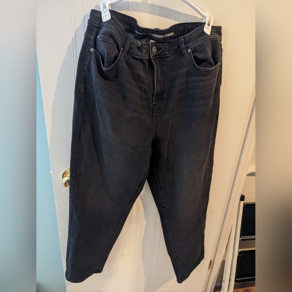 Addition Elle Dark Gray Mom Jeans